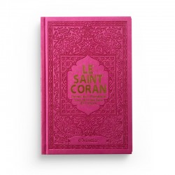 Le Saint Coran Transcription phonétique et Traduction des sens en français (AR-FR-PH) - cuir couleur rose doré