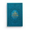 Le Saint Coran Transcription phonétique et Traduction des sens en français (AR-FR-PH) - cuir couleur bleu-turquoise doré