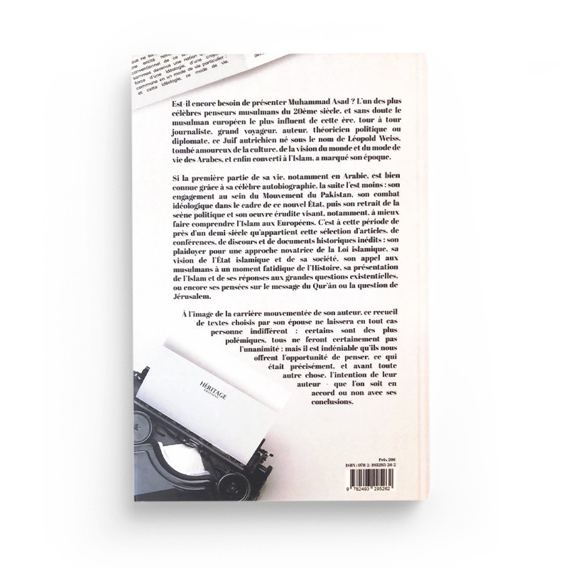 TEXTES CHOISIS MUHAMMAD ASAD ÉDITIONS HÉRITAGE