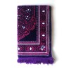 Tapis de prière adulte ultra-doux - Couleur mauve - AVEC MOTIF