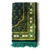 Tapis de prière adulte ultra-doux - Couleur vert foncé - AVEC MOTIF
