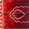 Tapis de prière adulte ultra-doux - Couleur rouge - AVEC MOTIF