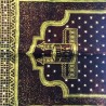Tapis de prière adulte ultra-doux - Couleur brun - AVEC MOTIF