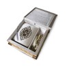Coffret Cadeau : Box Carré (Saint Coran Arabe Poche+Chapelet) - blanc doré