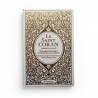 Le Saint Coran Rainbow (Arc-en-ciel) - Français / arabe / phonétique - Edition de luxe (Couverture Cuir Blanc doré)