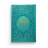 Le Saint Coran Rainbow (Arc-en-ciel) - Français / arabe / phonétique - Edition de luxe (Couverture Cuir Vert-bleu doré)