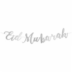 Lettre - Eid Mubarak - argenté - Hadieth Benelux