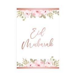 Carte postale Eid Mubarak - rosé - Hadieth Benelux