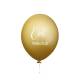 Ballon eid Mubarak 6 pieces marbre doré  - Hadieth Benelux