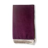 Tapis de prière adulte ultra-doux - épais - Couleur mauve unie sans motifs - bordure doré