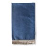Tapis de prière adulte ultra-doux - épais - Couleur bleu unie sans motifs - bordure doré