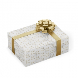 Emballage cadeau - marbre doré - Eid Moubarak