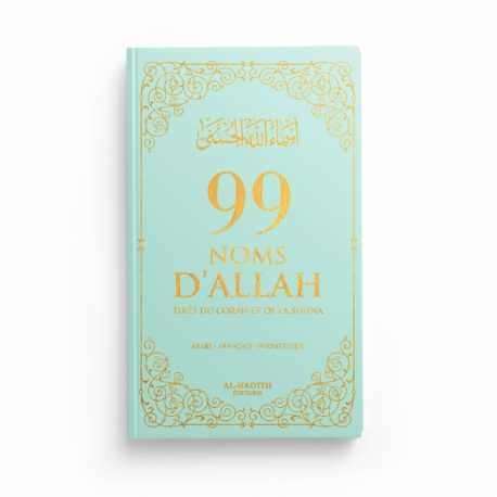 99 NOMS D’ALLAH TIRÉS DU CORAN ET DE LA SUNNA - vert mint - Editions Al-Hadîth