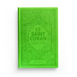 Le Saint Coran - Arabe / Français / Phonétique - Couverture Cuir Vert clair