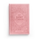 Le Saint Coran Couverture en cuir/daim couleur rose clair