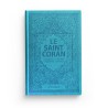 LE SAINT CORAN - ARABE / FRANÇAIS / PHONÉTIQUE - COUVERTURE CUIR COLORÉE BLEU-TURQUOISE