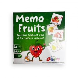 Memo fruits - apprendre l'alphabet arabe et les fruits en s'amusant - Editions AMMA