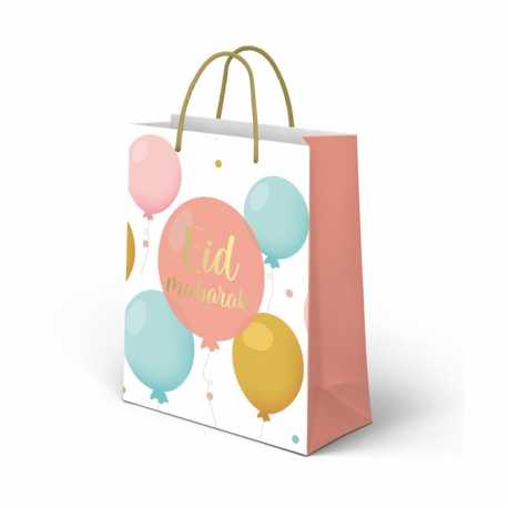 Sac cadeau eid mubarak ballon - Hadieth Benelux