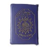 Le Saint Coran fermeture eclair avec règles de lecture Tajwid - arabe - (14 x 20 cm) - Couleur mauve