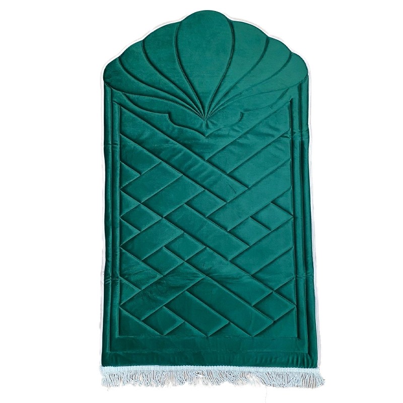 Tapis De Prière Épais Et Moelleux - GRANDE Taille - Colories VERT