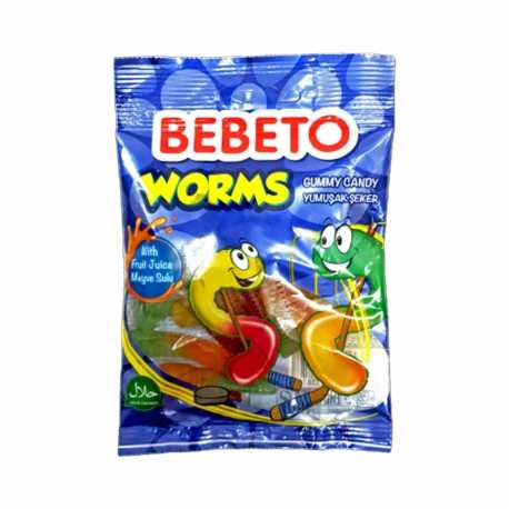 Bebeto Worms - 80g - bonbon halal