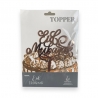 Topper - Décoration pour Gâteaux Eid Mubarak – Rose - Hadieth benelux
