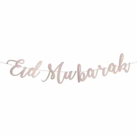 Lettre - Eid Mubarak - chrome - Hadieth Benelux