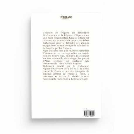 Chroniques de la Régence d'Alger - Muhammad Al-Tilimsânî - Editions Héritage