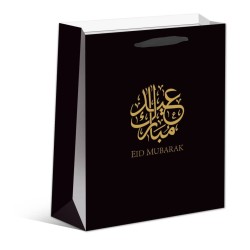 Sac cartonné noir EID MUBARAK