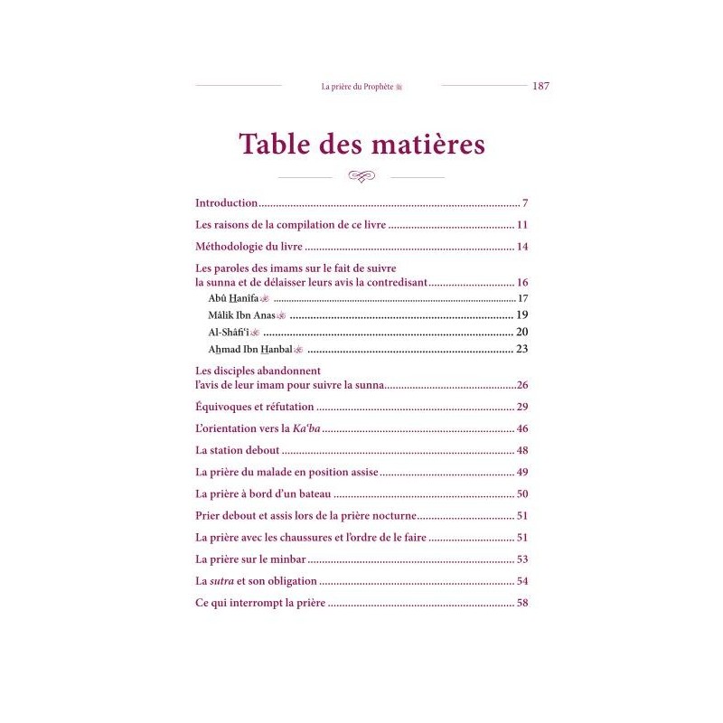 La prière du Prophète du début à la fin comme si vous la voyiez - Muhammad Nâssiruddîn AL-ALBÂNI - éditions Maison de la Sagesse