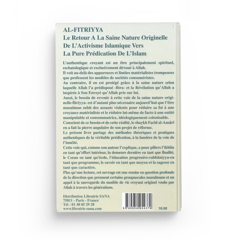 AL-FITRIYYA : Le Retour à la Saine Nature Originelle - Farid Al Ansari - Editions Al-Madina