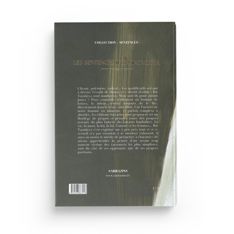 Les sentences d'Ibn Taymiyya - Renaud Kingler - Editions Sarrazins