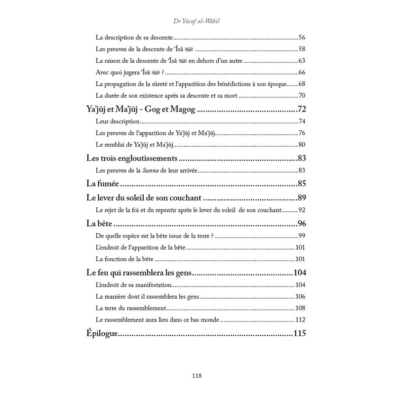 LES GRANDS SIGNES DE L'HEURE - Dr Yûsuf al-Wâbil - éditions Al-Hadîth