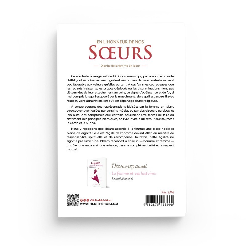En l'honneur de nos soeurs - Dignité de la femme en islam - Rachid Maach - éditions Al-Hadîth