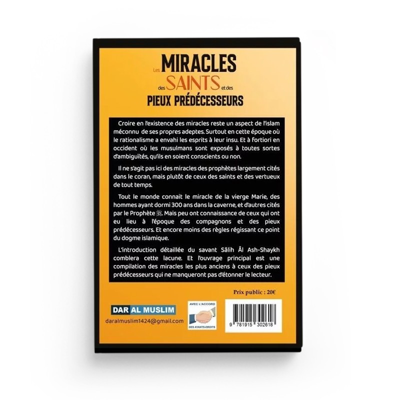 Les miracles des saints et des Pieux prédécesseurs - imam Al-Lâlakâ'i - DAR AL MUSLIM