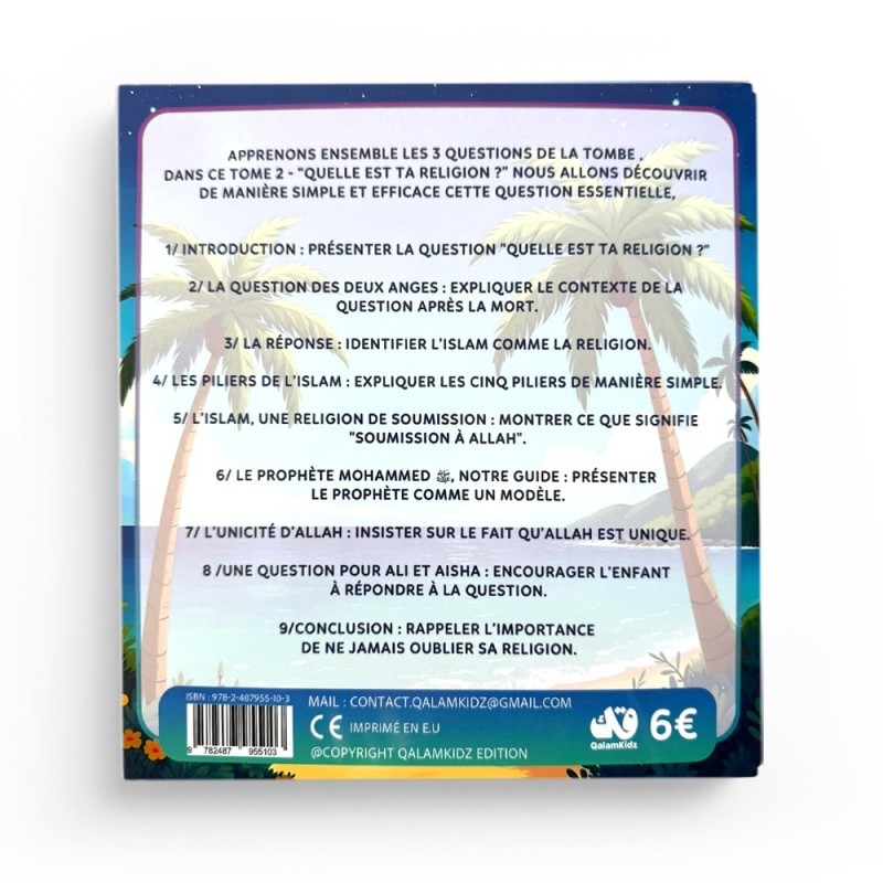 Les 3 questions - Tome 2 : Quelle est ta religion ? - Qalamkidz