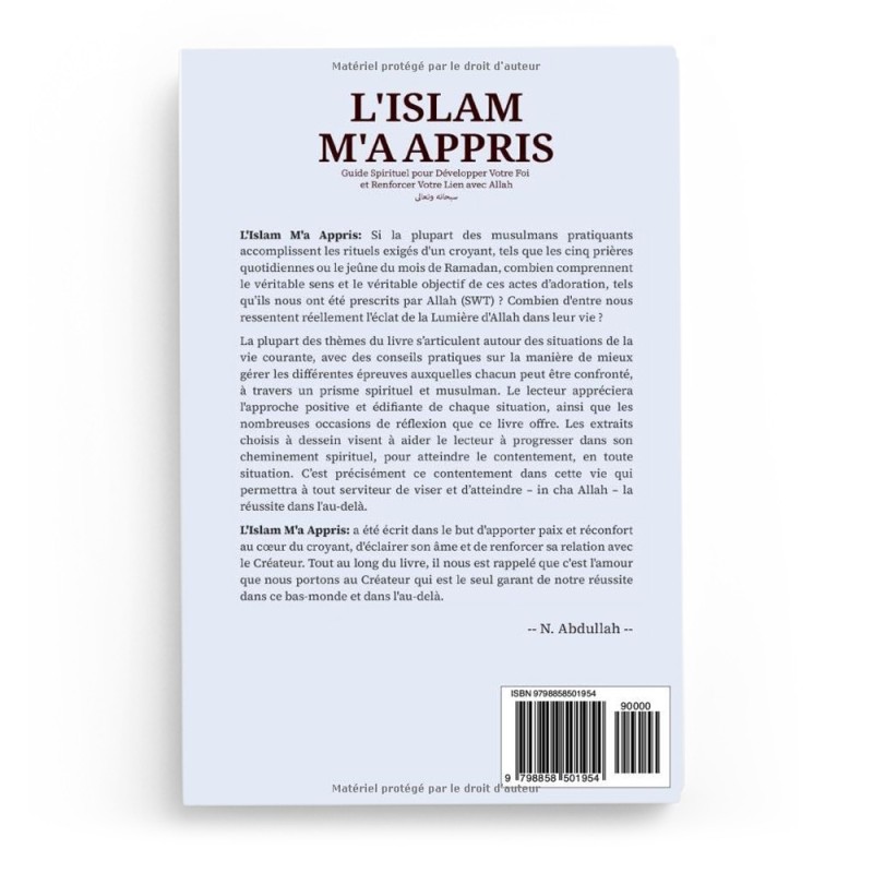 L'Islam M'a Appris - N. Abdullah