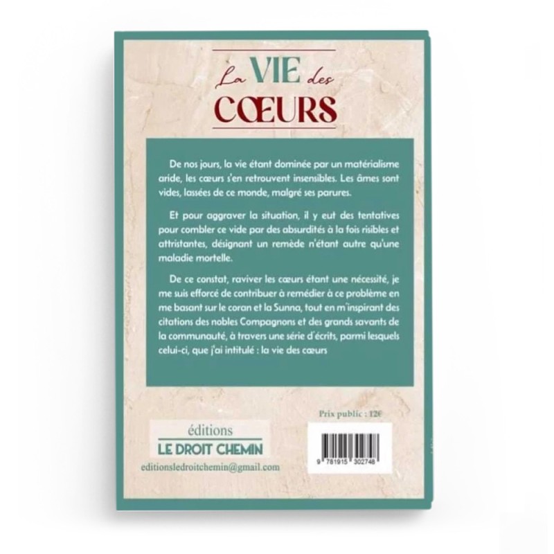 La vie des cœurs - Ash Shathri - Editions Le Droit Chemin