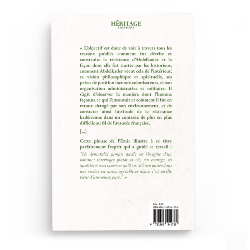 L'Émir Abdelkader et la résistance algérienne - Mehdi Benchabane - Editions Héritage