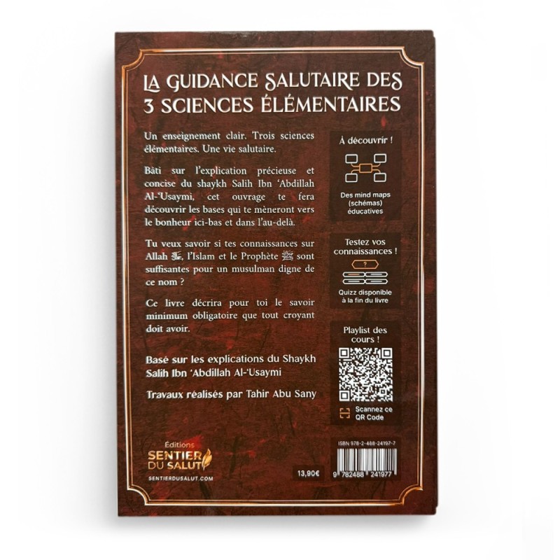La guidance salutaire des 3 sciences élémentaires – shaykh Al-‘Usaymi - Sentier du salut
