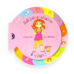 Leïli fait ses ablutions, à sa façon ! - J’apprends les ablutions - Dr Khadija Chikh - Editions Voyage nocturne