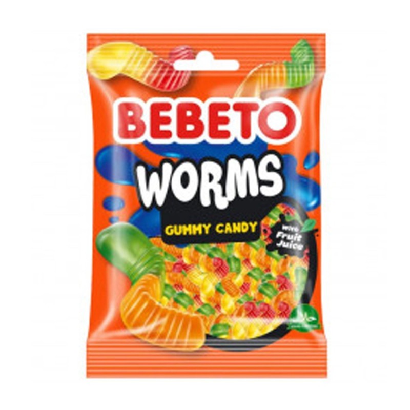 Bebeto Worms - 80g - bonbon halal