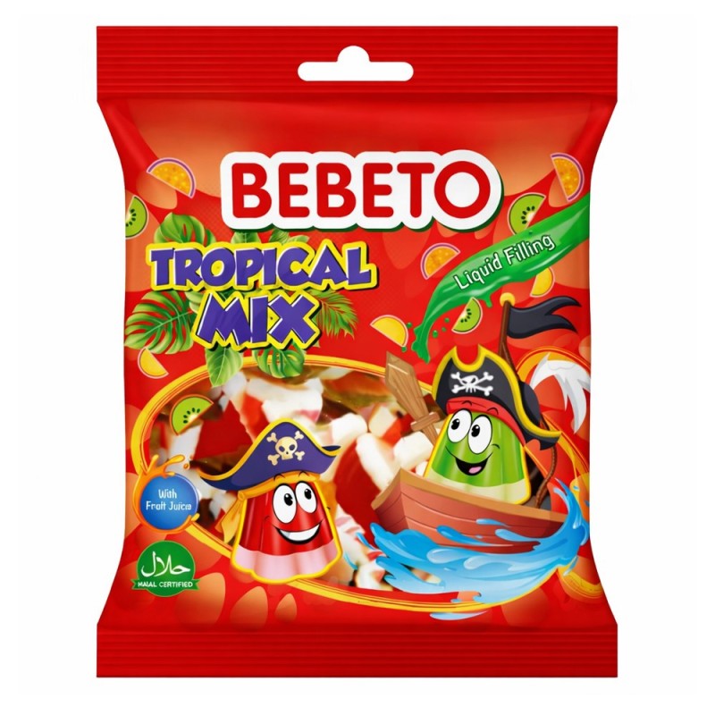 Tropical Mix - 80g - bonbon halal