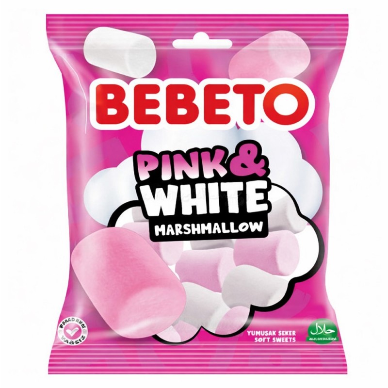 Bebeto Pink & white marshmallow - bonbon halal
