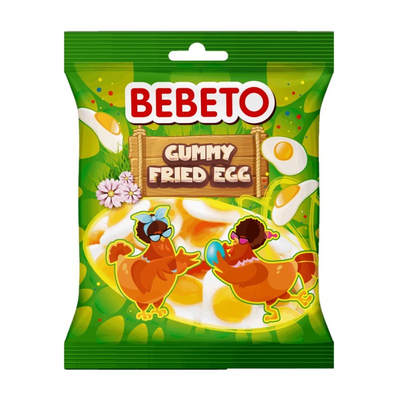 Bebeto gummy fried egg - 80g - bonbon halal