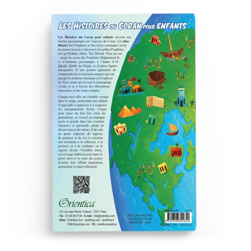 Les Histoires du Coran pour Enfants : Atlas illustré des Prophètes et des récits coraniques - Orientica