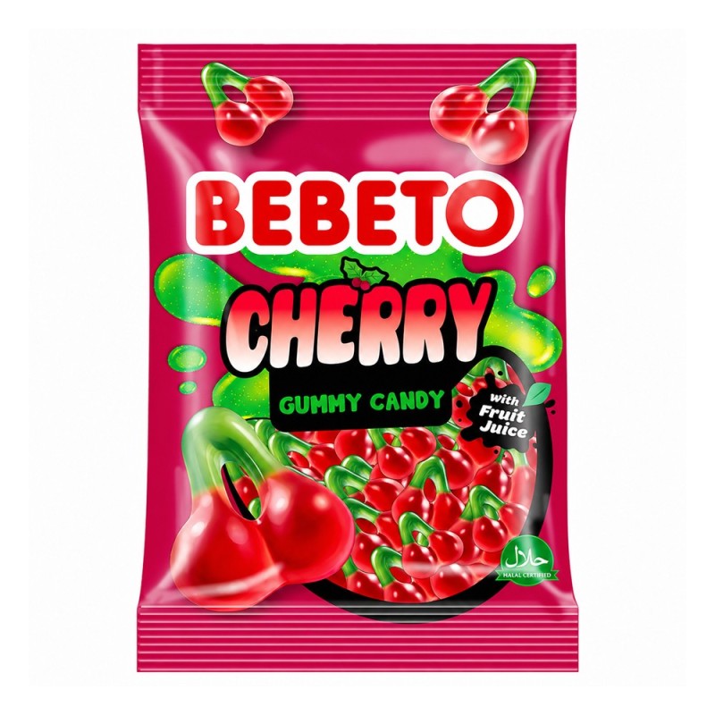 Bebeto Cherry - 80g - bonbon halal
