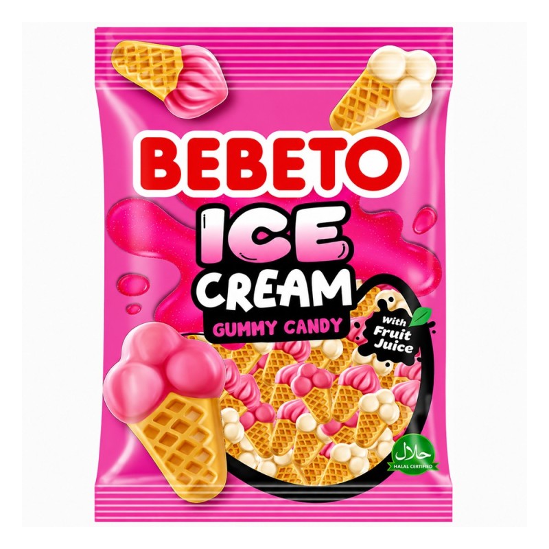 Bebeto Worms - 80g - bonbon halal