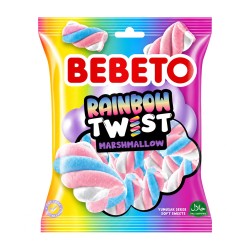 Bebeto Rainbow Twist marshmallow - 60g - bonbon halal