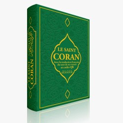 LE SAINT CORAN Avec la traduction française du sens de ses versets et codes QR – POCHE (9 x 14 cm) - Vert - ennour